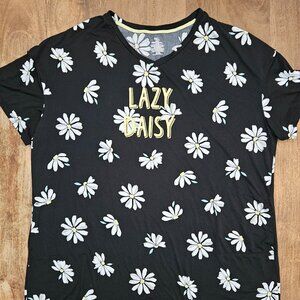 Secret Treasures Pajama Top Womens 2X-3X Lazy Daisy Loungewear